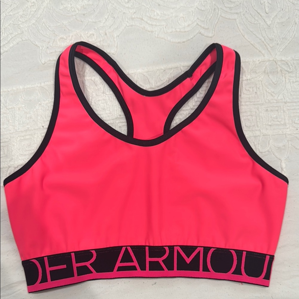 Under Armour Neon Pink Sports Bra